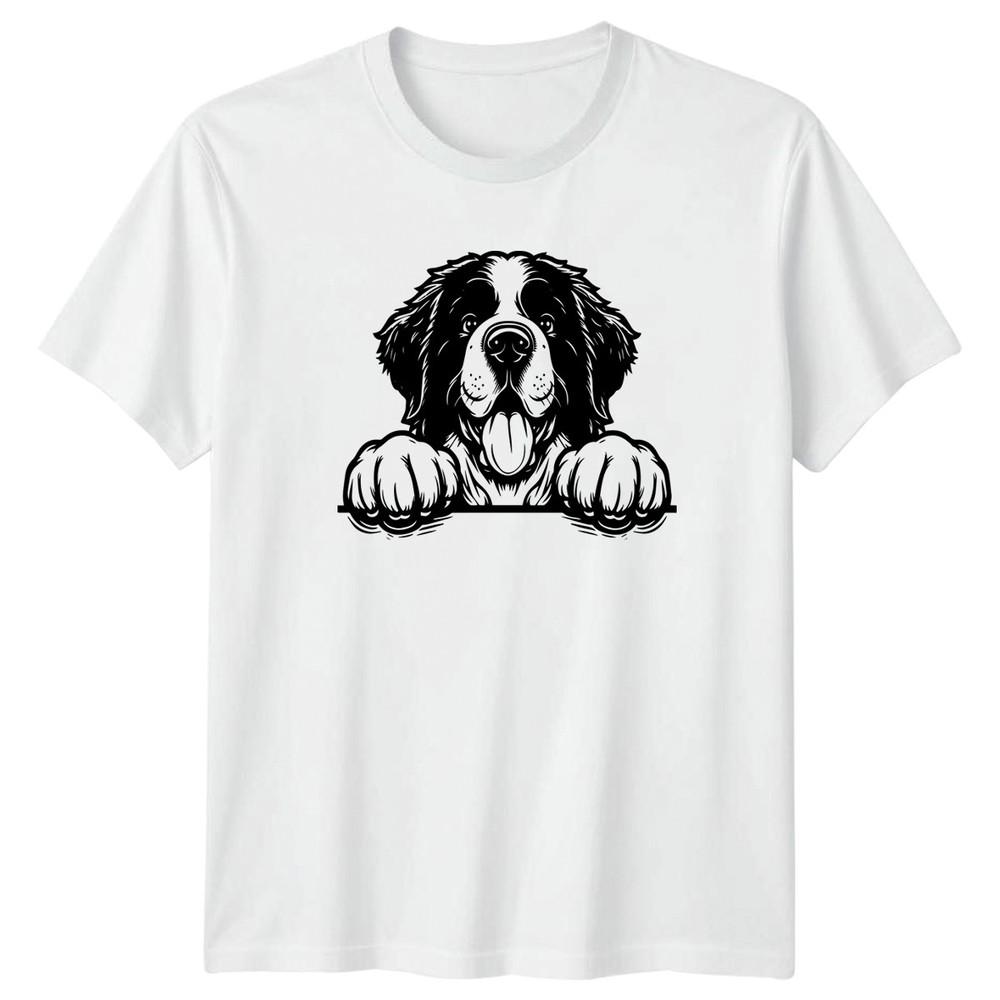 Saint Bernard Dog Animals Unisexs TShirt Unisexs Tee Graphic Unisex Top S