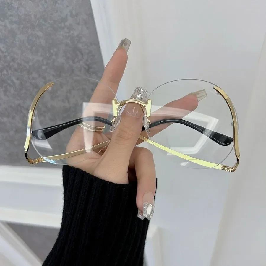 Casual Round Designer Sunglasses Women Men Big Frame Luxury Sun Glasses Female Male Brand Fashion