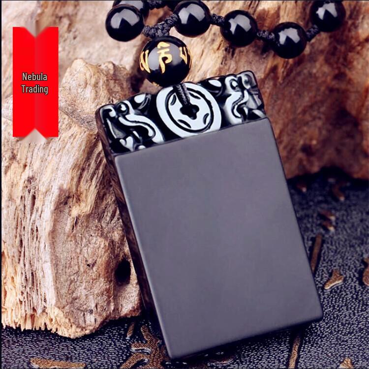 Wisiorek Medytacyjny z Obsydianu dla Mężczyzn i Kobiet – Spokój i Cisza z Serca