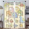 Window Curtain for Room 2 Panel Sumikkos Gurashis Kitchen Curtains 2 Pieces Home Interior Curtains Halloween Decoration Living