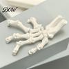 Halloween Skelett Hand Dekoration Hände, 3D Gedrucktes Knochenmodell, Realistische Innen-Display-Ornamente Gruselige Knochenkralle Requisite für Party Heimdekoration