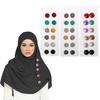 Exquisite Muslim Lapel Pin Multifunction Brooches 12x/Set Hijab Pins Safety Pin Strong Magnet Buckle Collar Clip Jewelry