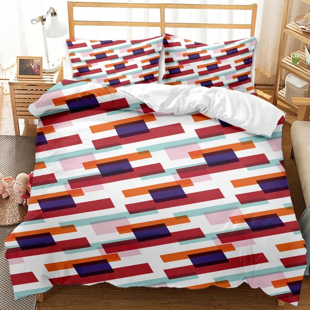 Comforter S Simple Personalized Watercolor Painting Bedding Set Winter S Kids Adult Bedding Geometric Bed Sets