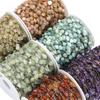 1Meter/Pack Stainless Steel Natural Stone Round Shape Beads Chains for DIY Necklace Bracelets Jewelry Making Accessories