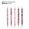 5Pcs/Set Nail Dotting Pen Double Head Sequins Handle Acrylic UV Gel Painting Drawing Manicure Art Dot Point Pen for Beauty
