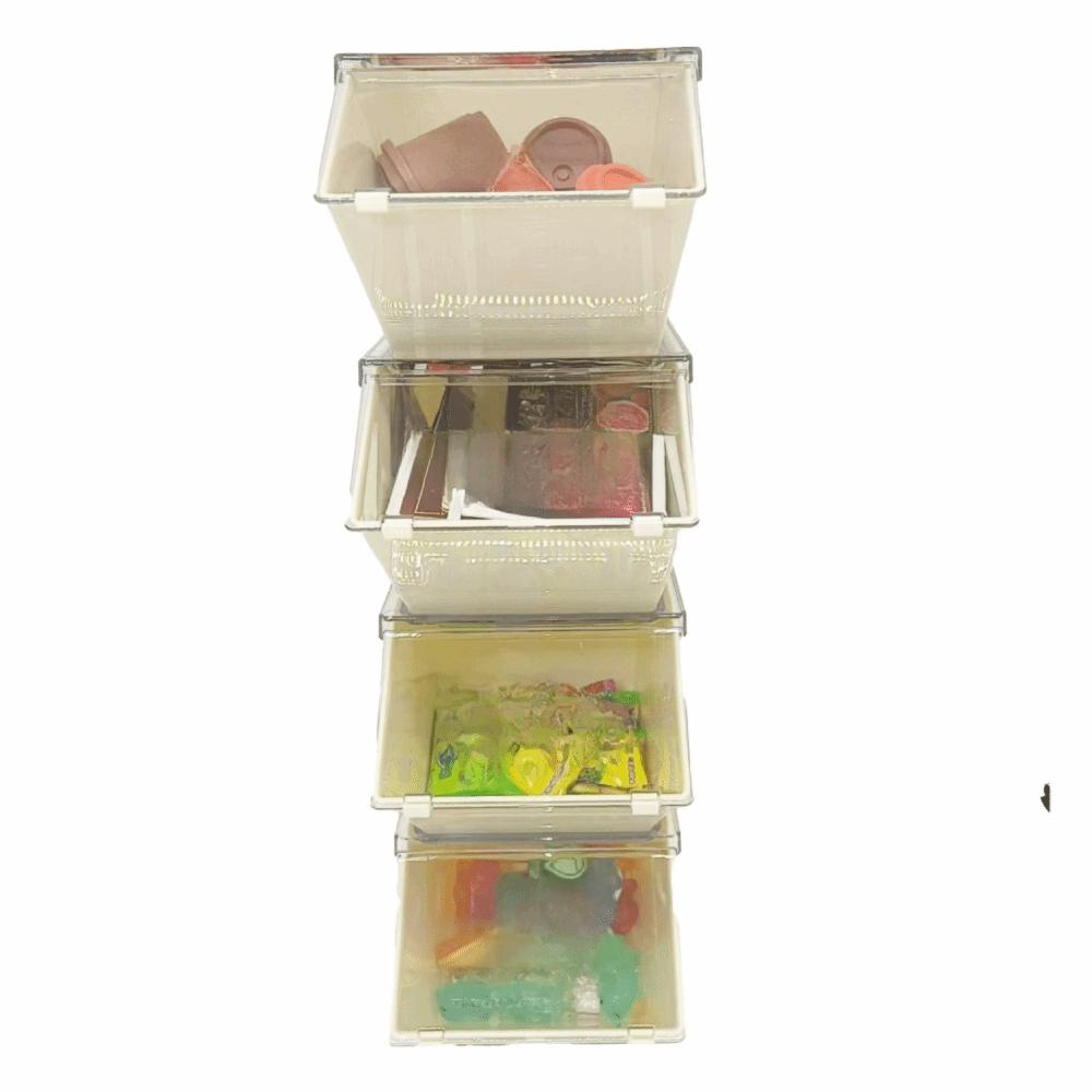Stackable Tea Bag Storage Box Acrylic Tea Bag Holder Household Tea Bag Organizer Capsule Coffee