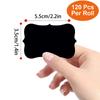 120Pcs/Roll Detachable Waterproof Blackboard Sticker With Erasable Pen, Suitable For Home Kitchen Blackboard Label Stickers