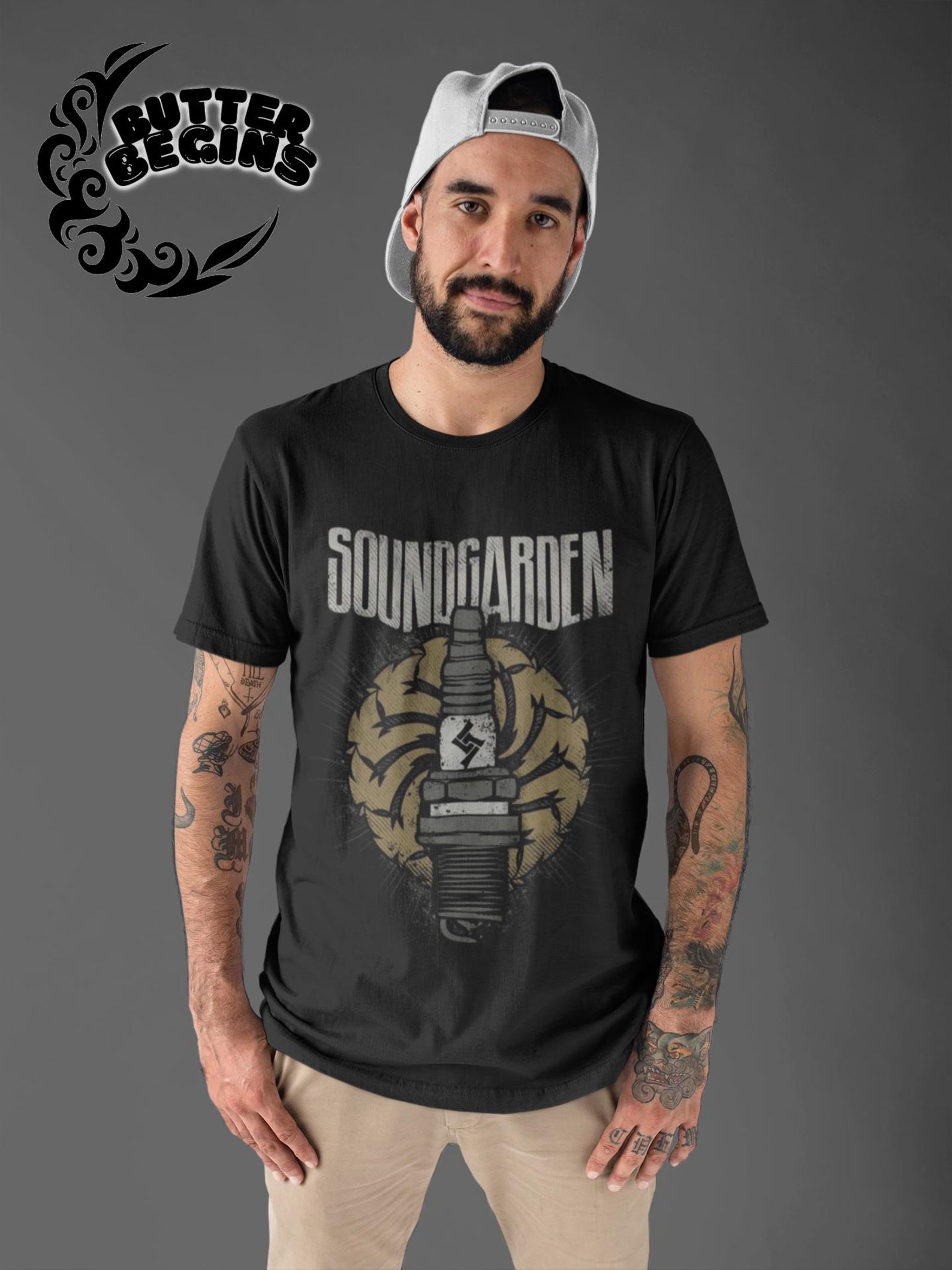 Soundgarden T-Shirt – Black Hole Sun Album Rock Music Tee M