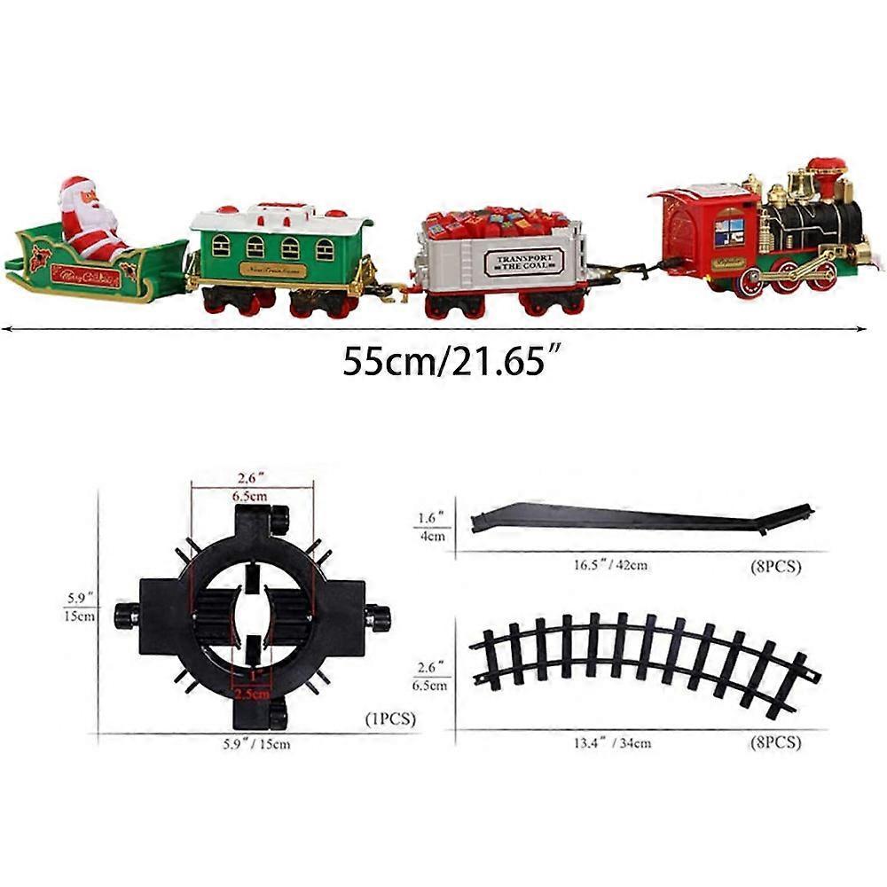 Christmas Electric Train Toy Christmas Tree Scene Decor Hanging Ornament For Festival Holiday New Year Decoration