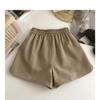 Drawstring with High Waist Elastic Double Pocket Casual Shorts Women's Summer New Thin Wear Wide Leg Running Hot Pants