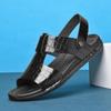 Echtes Leder Männer Sandalen Sommer Business Casual Männer Hausschuhe