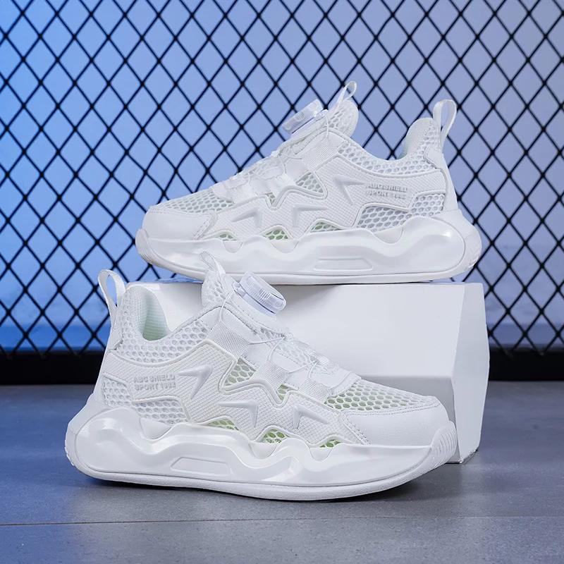 Summer Children Shoes Stylish Girls Sneaker Lightweight Breathable Tennis Kids Trainers Non-slip School Girls Sports Shoes