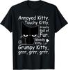 Angry Cat Kitten Lover Funny Attitude Fur Pet Owner T-Shirt Gift Full