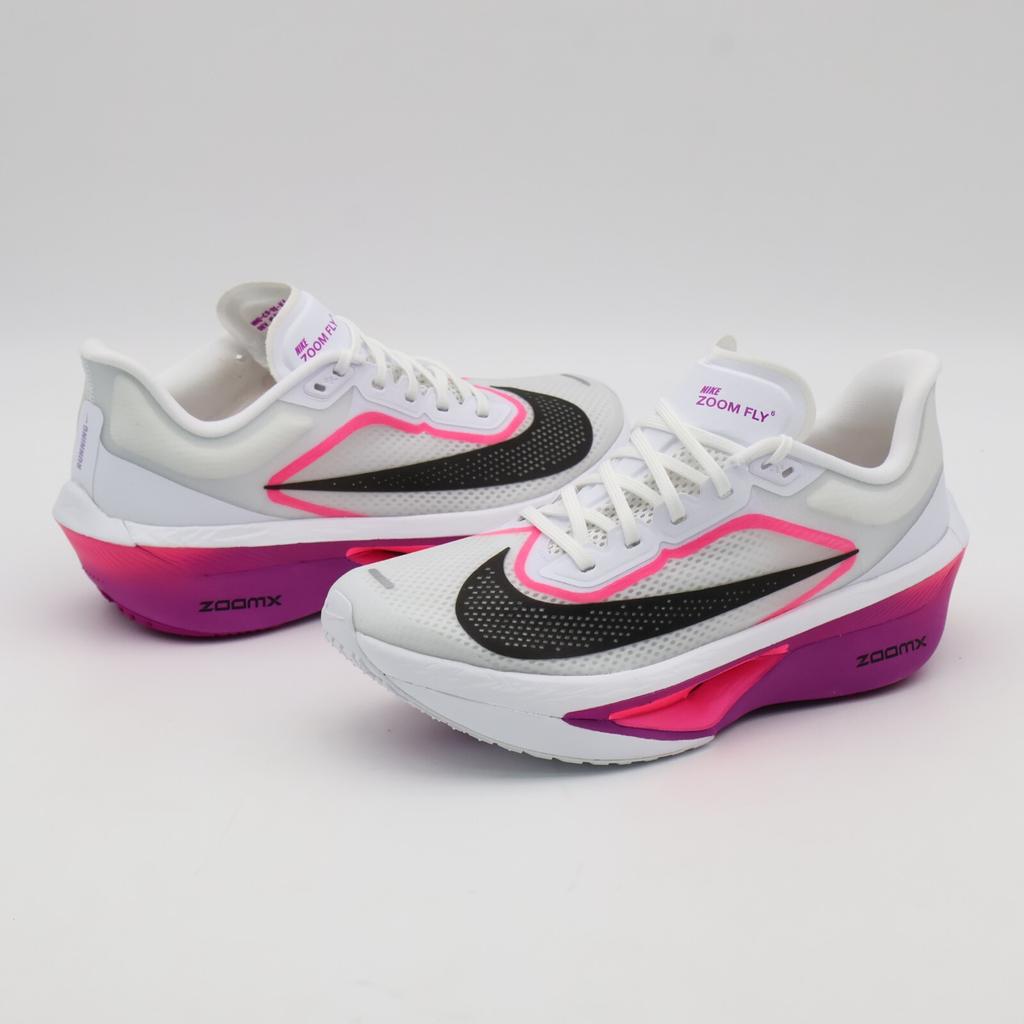 FN8454-101 Nike Zoom Fly 6 White Vivid Grape Hyper Pink Black (Men's)