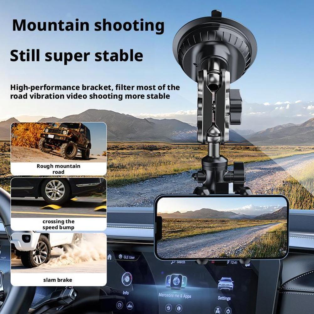 Car Phone Holder Suction cup bracket Universal Magic Arm Car Stand Phone Holder Windshield For Video Recording Vlog Shooting