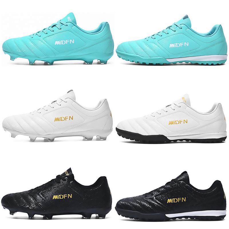 Low-top Football Shoes Tf Broken Nails Artificial Flat AG Nails Leather Feet Boys and Girls Children and Adolescents Students Training Shoes