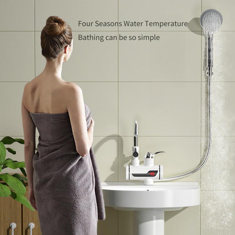 3000W Instant Electric Water Heater Three Second Fast Heating Electric Faucet Household Bathroom Shower