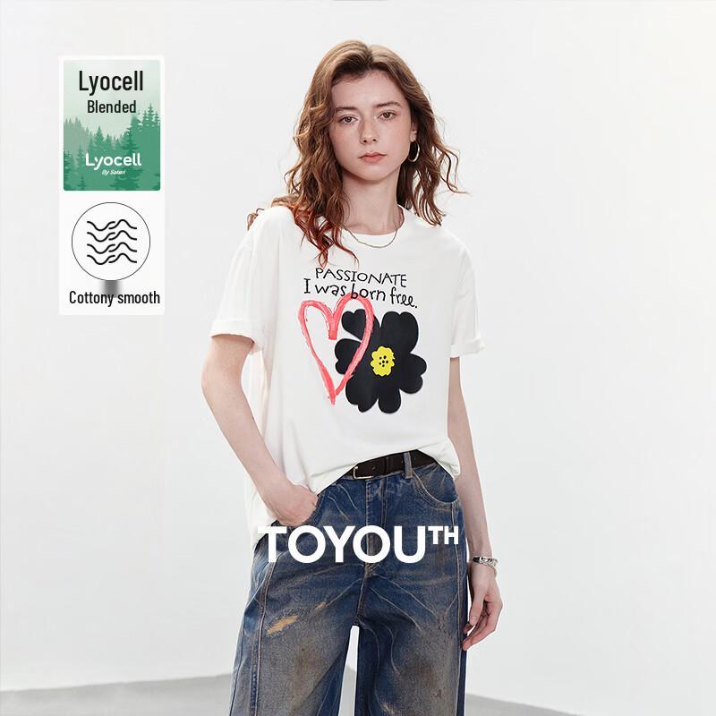 

Women s Lyocell Cotton Blend Graphic Tee L