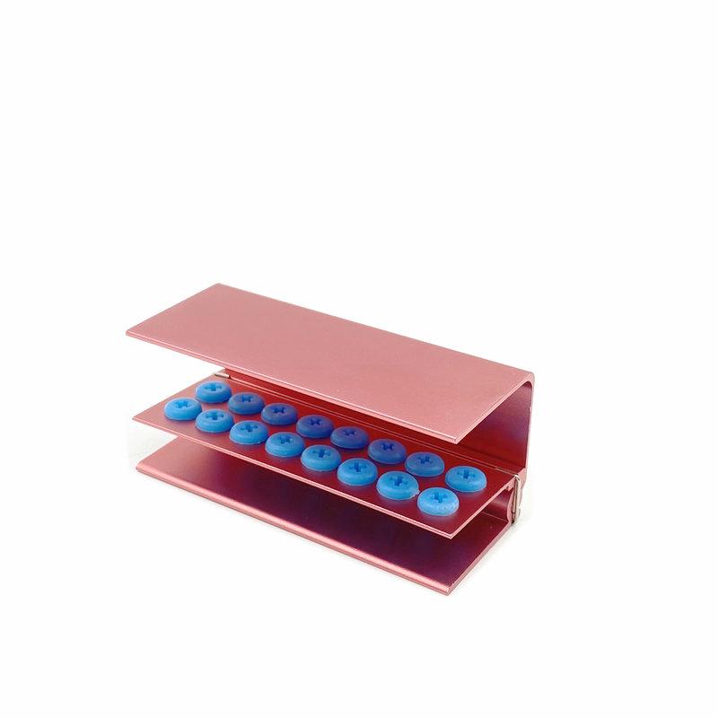 10/16/24 holes Dental Burs Holder Block Case for High Speed Burs& Low Speed Burs Dental Autoclavable Burs Holder