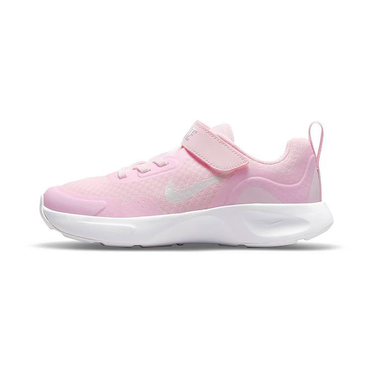 New Nike Wearallday Slip Resistant Cushioning Low Top Running Shoes Pink White Children Aged 3 7 Years Old CJ3817-601