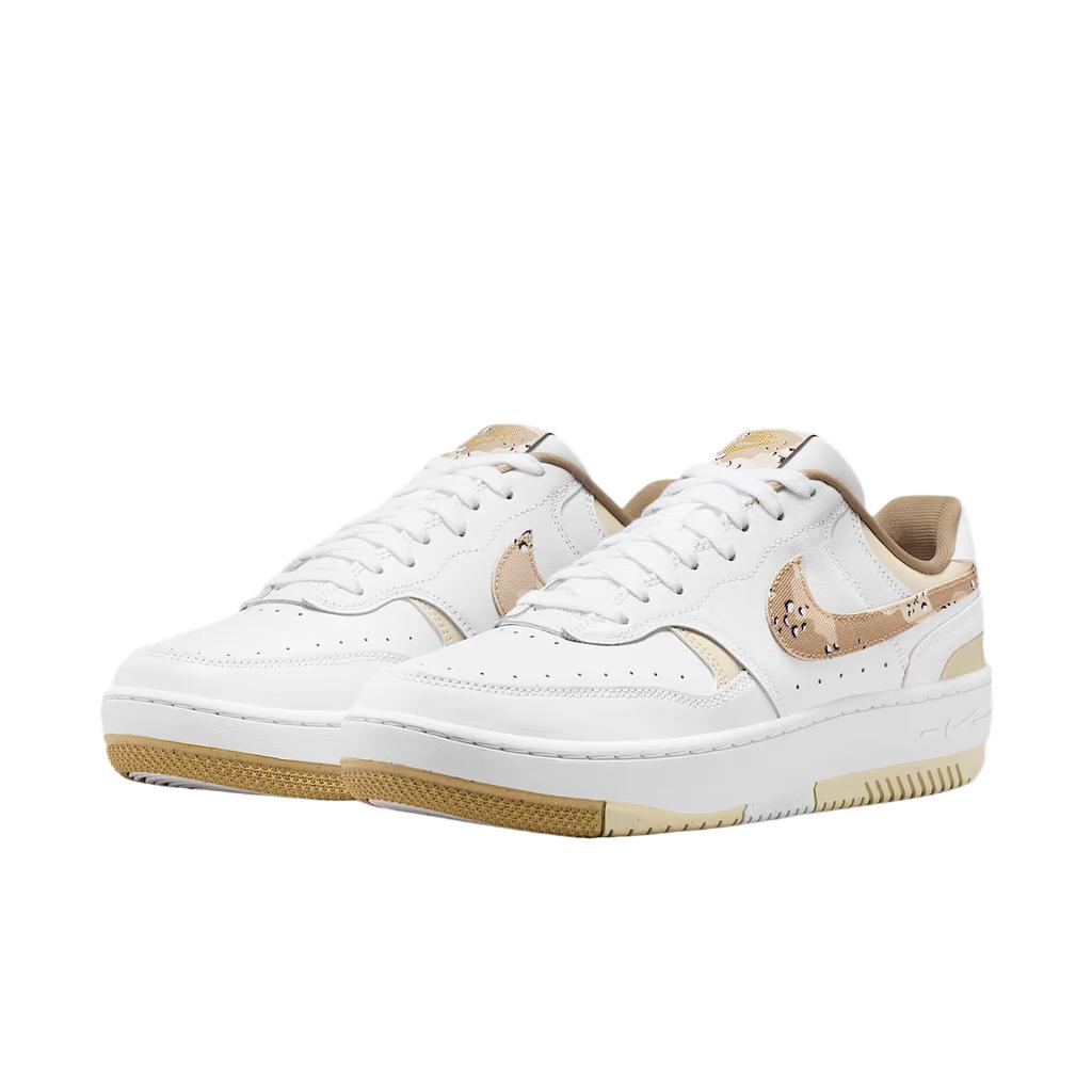 Nike Gamma Force Leather Synthetic Round Toe Comfortable Classic Thick Sole Height Increasing Low Top Retro Basketball Shoes Women Sneakers IB6171-100