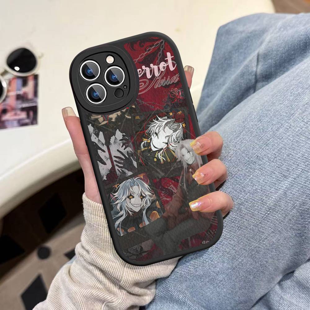 The Freak Circus Pierrot Phone Cover For IPhone 11 12 13 14 15 16 Pro Max Mini Plus Soft Leather Case