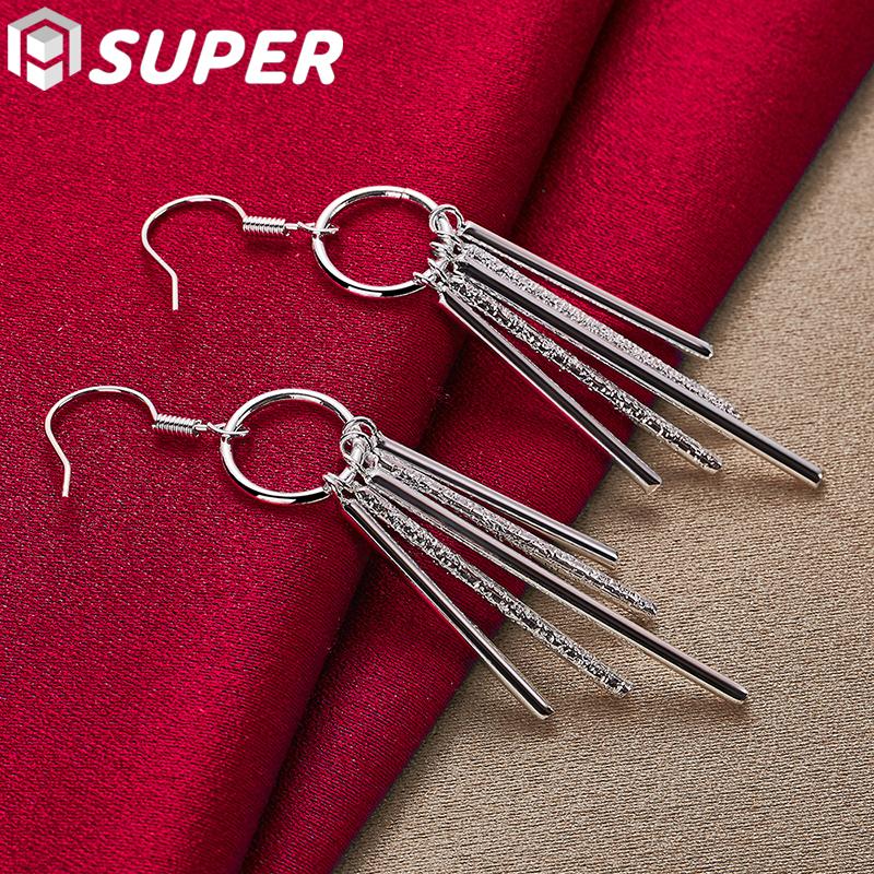 925 Sterling Silver Tassel Fashion Jewelry