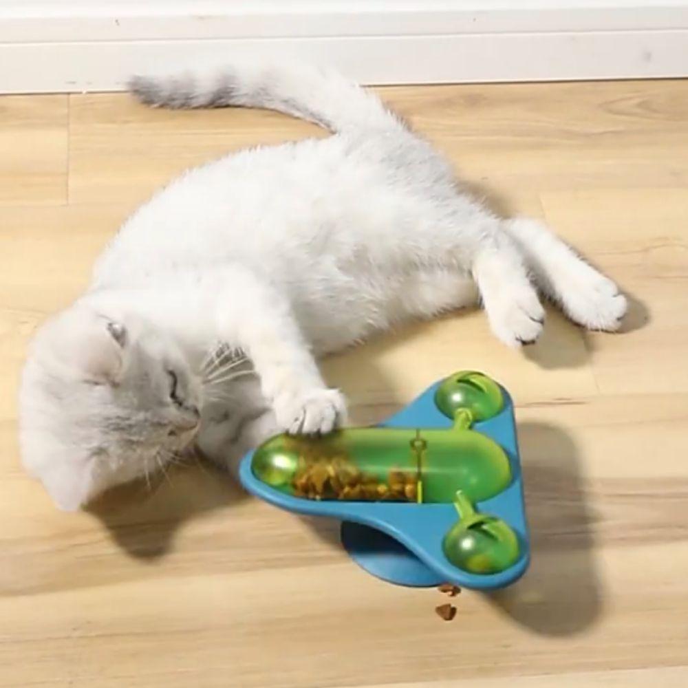 

Игрушка для раздачи корма для домашних животных, устойчивая к укусам, вращающийся самолетик, игрушка для избавления от скуки зелёный