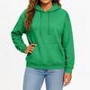 Women's And Men's Fashion Solid Color Long Sleeved Hooded Pullover With Pockets Casual Adult Sweatshirt Top