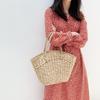 Women Bohemian Beach Handbag Rattan Wicker Straw Tote Bag Large Capacity Female Casual Travel Handbag