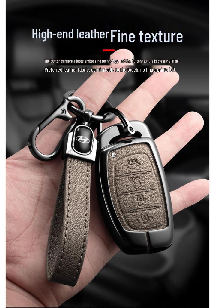 Modern Metal Key Shell Case for Santa Fe ix45/ix35