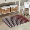 Houndstooth Checkered Dogstooth Geometric Non-slip Doormat Floor Mat Carpet Rug for Kitchen Entrance Living Room Footpad Mats