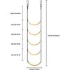 For Iatable Boat Kayak Motorboat Canoeing Auxiliary Ladder Safe Reliable Rubber Boat Pure Nylon Belt Ladder Rope Ladder