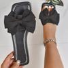 Fashion Women Flats Slippers 2025 New Fashion Bow Tie Sandals Lightweight Luxury Shoes for Women Flat Casual Beach Slippers Slides Women