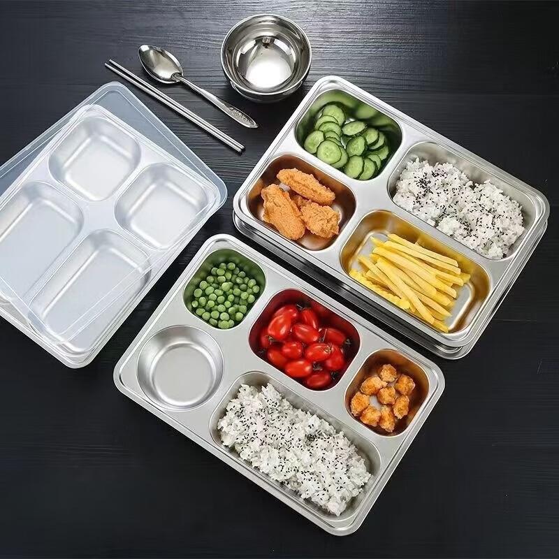 777 Stainless Steel 304 Divided Lunch Tray