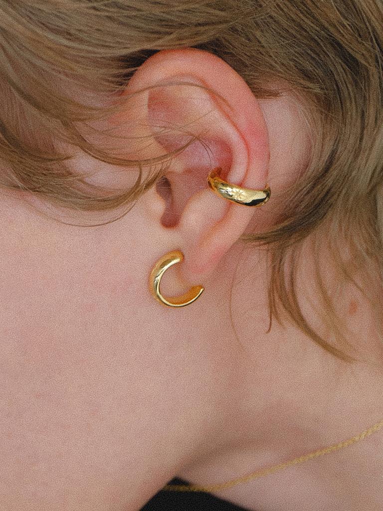 Leeenoir Snowflake Earcuff (2Color)