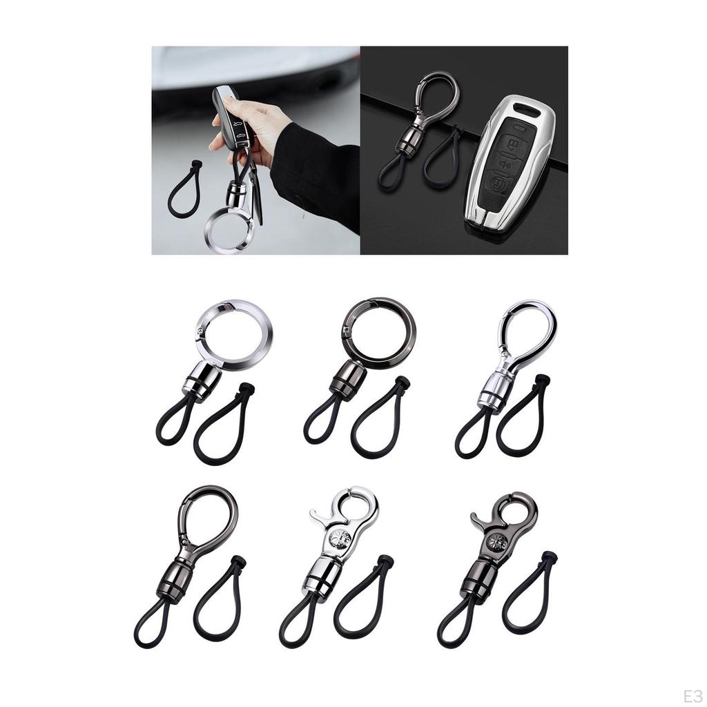 Car Fob Keychain Motorcycle Anti Lost Universal Key Holder Business Metal