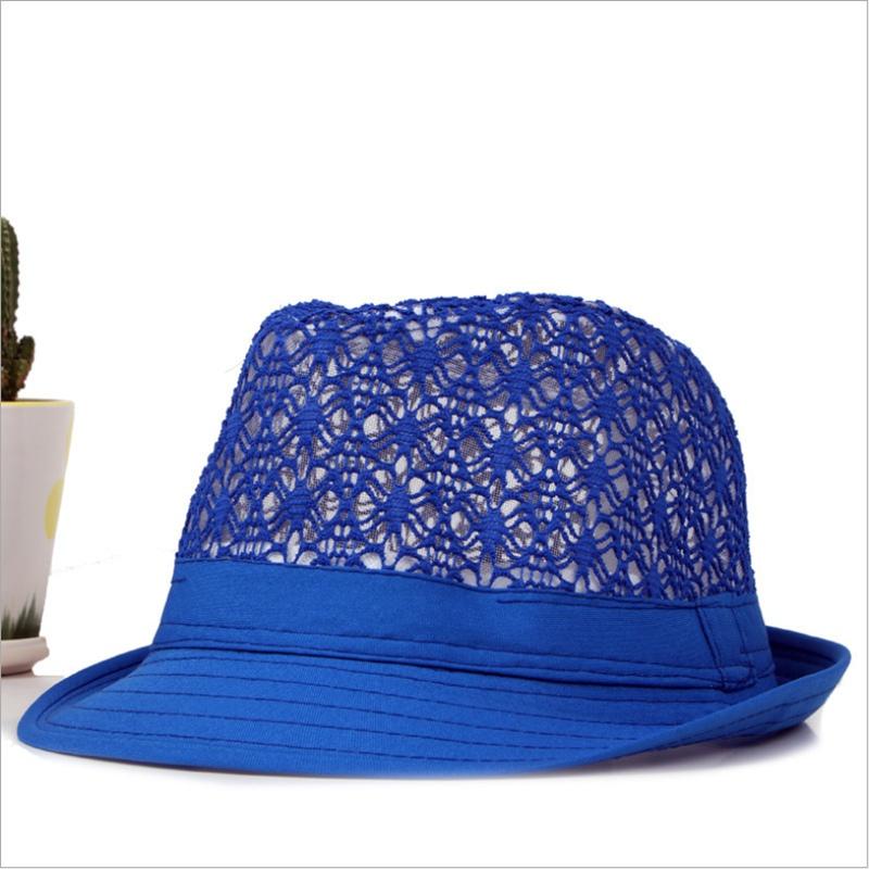 Hollow Out Korean Version Fashion New Unisex Jazz Cap Casual Breathable Solid Color Top Hat Summer Hat