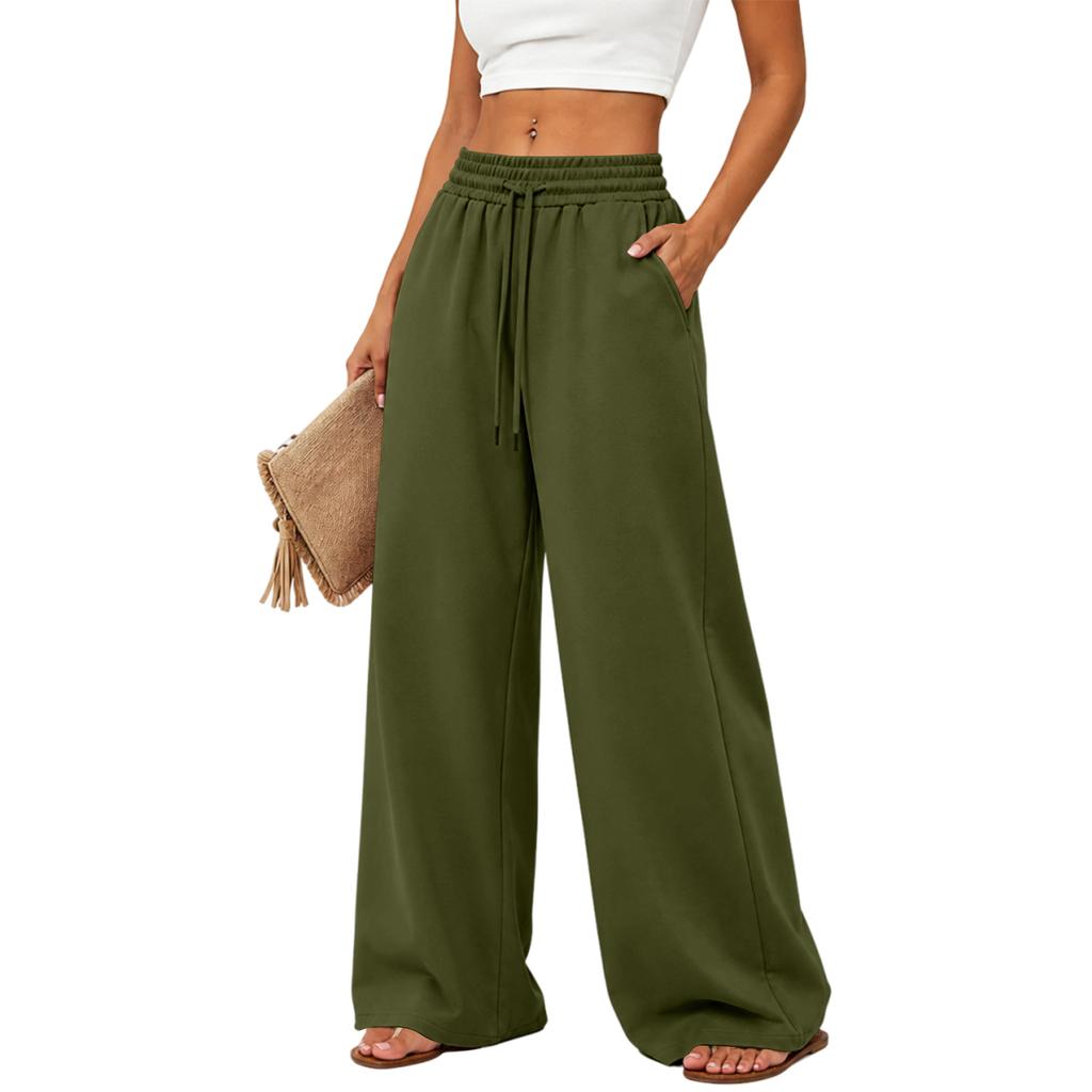 Pantaloni della tuta larghi colorati da donna, jogger casual versatili per l'uso quotidiano