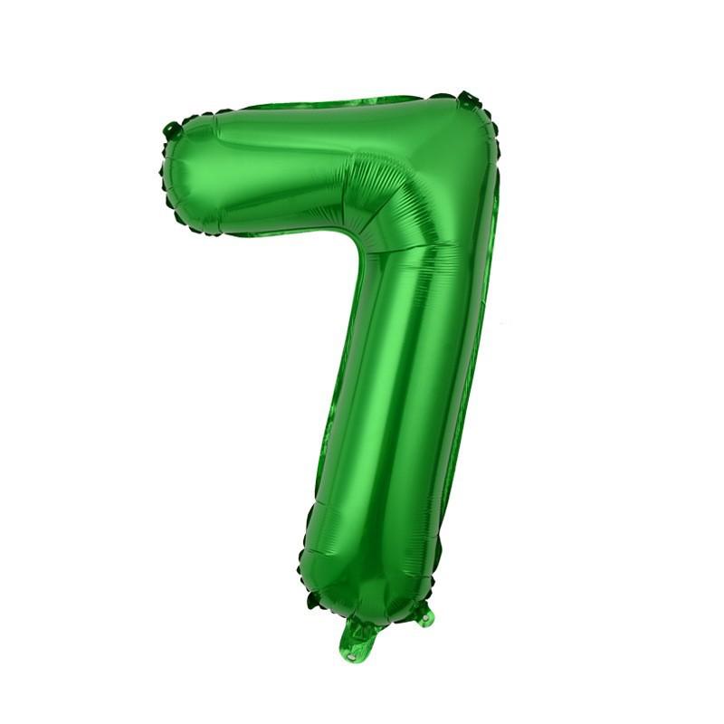 Small Digital Balloon 16-Inch Us Version Of Thin Body Decoration Birthday Party Aluminum Film Balloon Digital Balloon