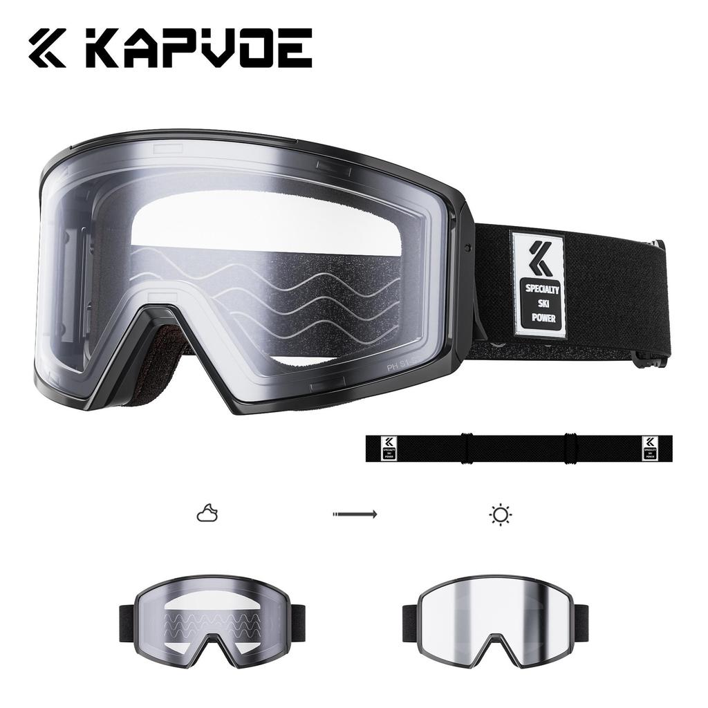 KAPVOE Anti-Fog Windproof Ski & Snowboard Goggles for Outdoor Sports