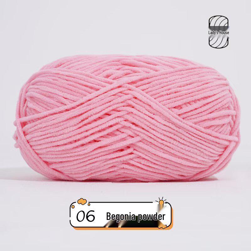 Meng Xiao Ya Matte Chenille Golden Velvet DIY Crochet Doll Bag Kit