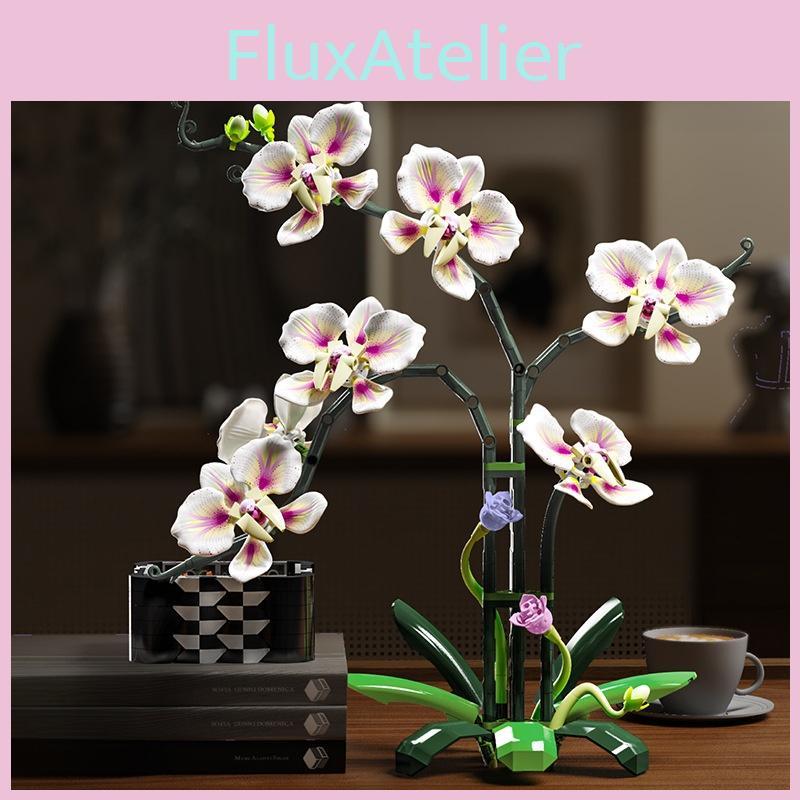 Cymbidium Building Block Toy With Abs Plastic For Children Diy Creative Play Gift