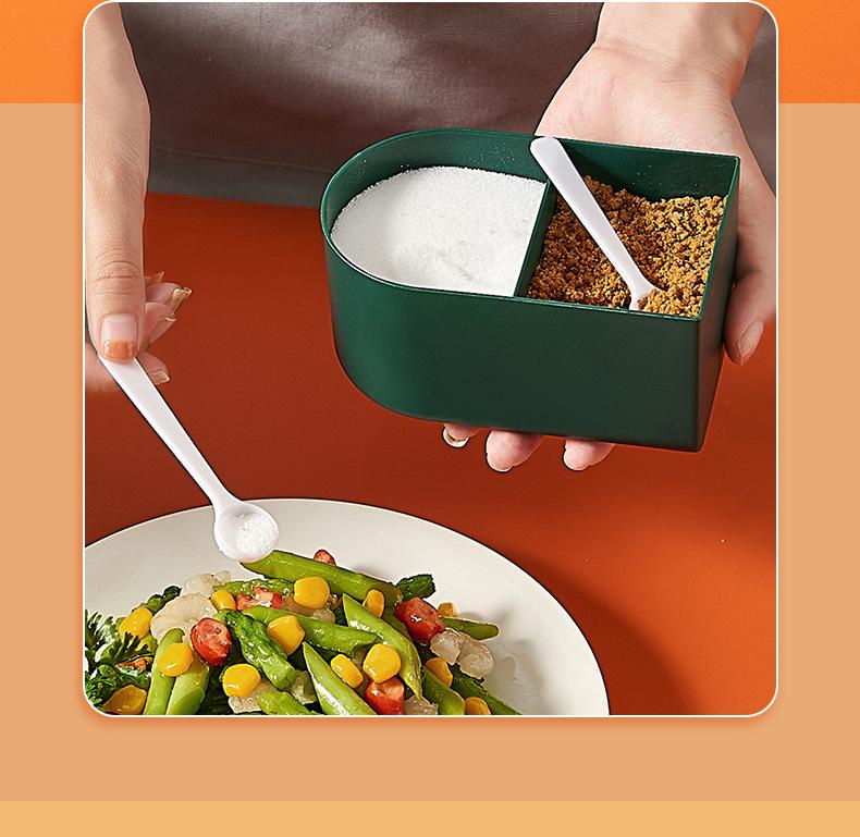 New Multi-Grid Seasoning Box Set: Sealed Kitchen Storage for Salt, MSG, and More