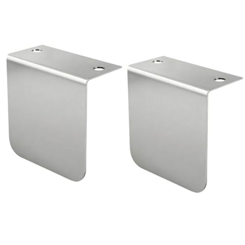 Fleet Permit Sticker Bracket Holder 2 Pack, Metal Truck Display Mount with Two Hole Installation Design for Commercial Vehicle Placard Use