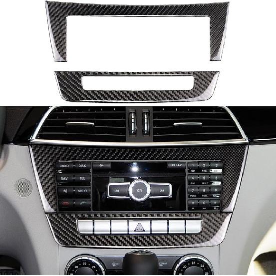 NVCNX Carbon Fiber Compatible with Mercedes-Benz C-Class W204 C250 C300 C350 C63 AMG 2008 2009 2010 2011 2012 2013 2014 Sedan Accessories Door Panel