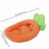 Carrot Pet Bed Washable Animal Lounger Removable for Dogs