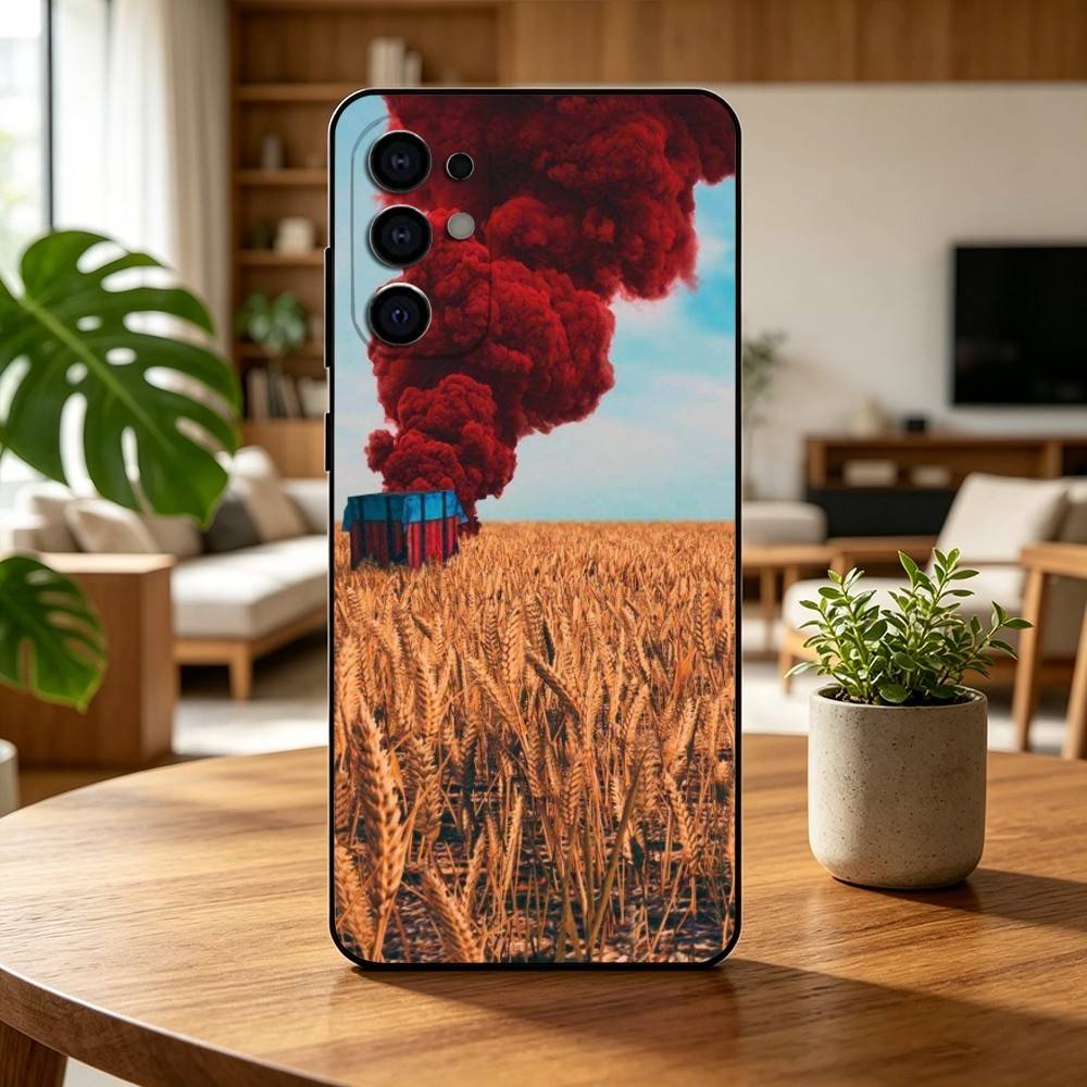P-U-B-G M-Mobile Game Phone Case For Samsung S25,S24,S21,S22,S23,S30,Ultra,S20,Plus,Fe,Lite,Note,10,Black Cover