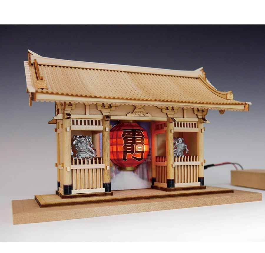 Woody Joe Half Type Kaminarimon Wooden Model Assembly Kit (Building)
