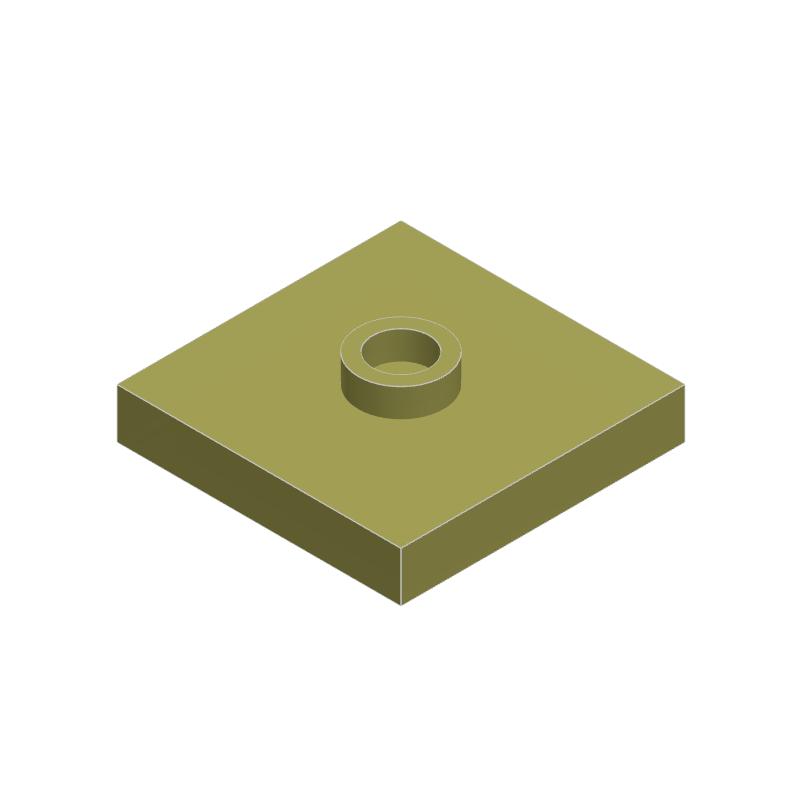 

50g/97PCS 87580 Plate Modified 2 x 2 with Groove and 1 Stud in Center (Jumper) DIY Kids Playthings Assembly Process Parts 50g--97PCS